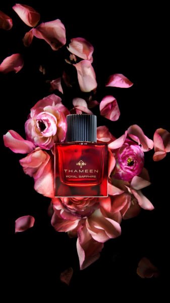 Fragrance 5 Atton conrad fragrance still life photographer london thameen Red Royal Sapphire Roses 001 1 edited scaled